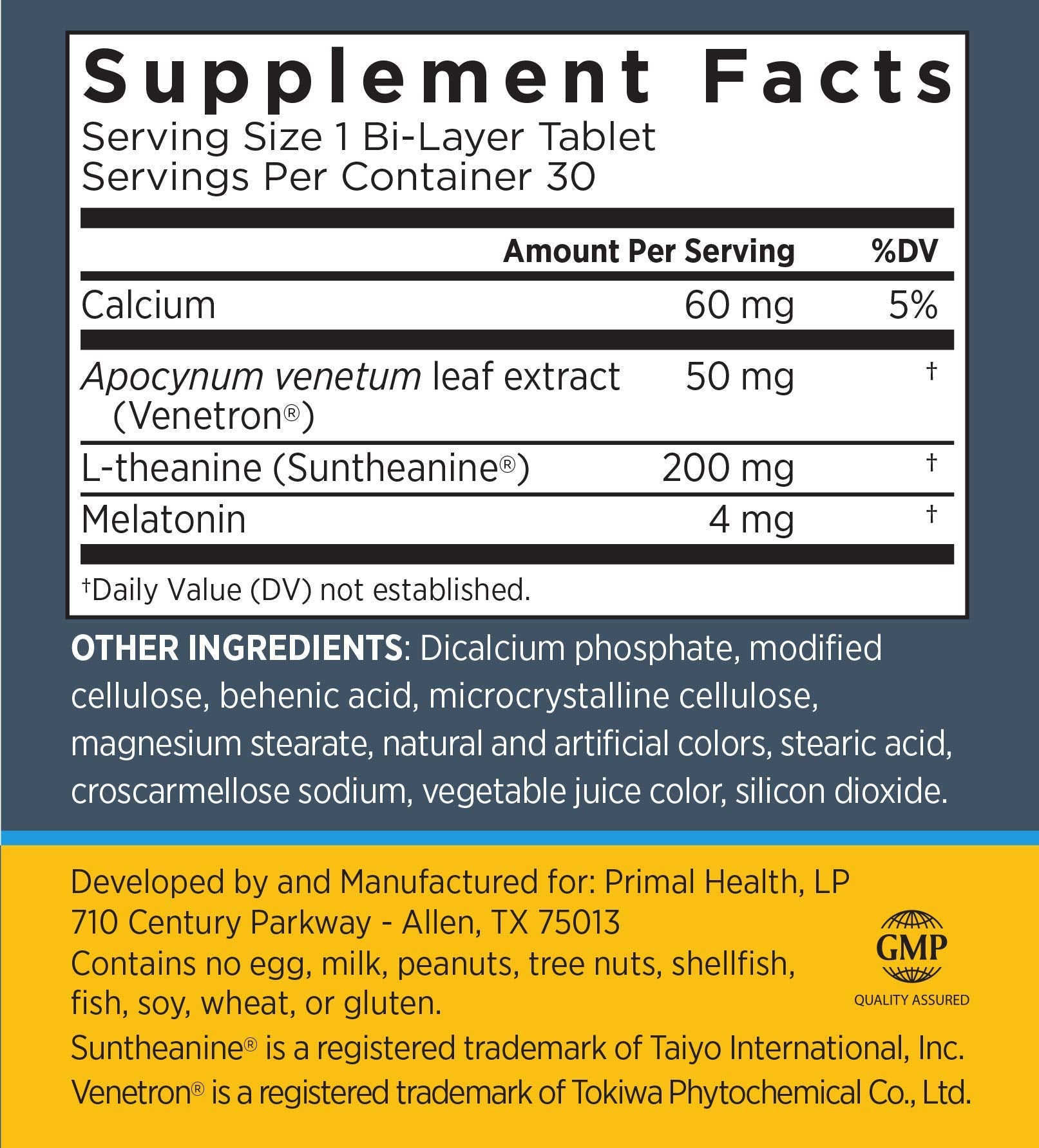 Primal Labs Melatonin Slow Release Sleep Supplement capsules close-up