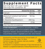 Primal Labs Melatonin Slow Release Sleep Supplement capsules close-up