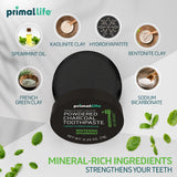 Primal Life Organics Dirty Mouth Toothpowder 709g ingredients close-up