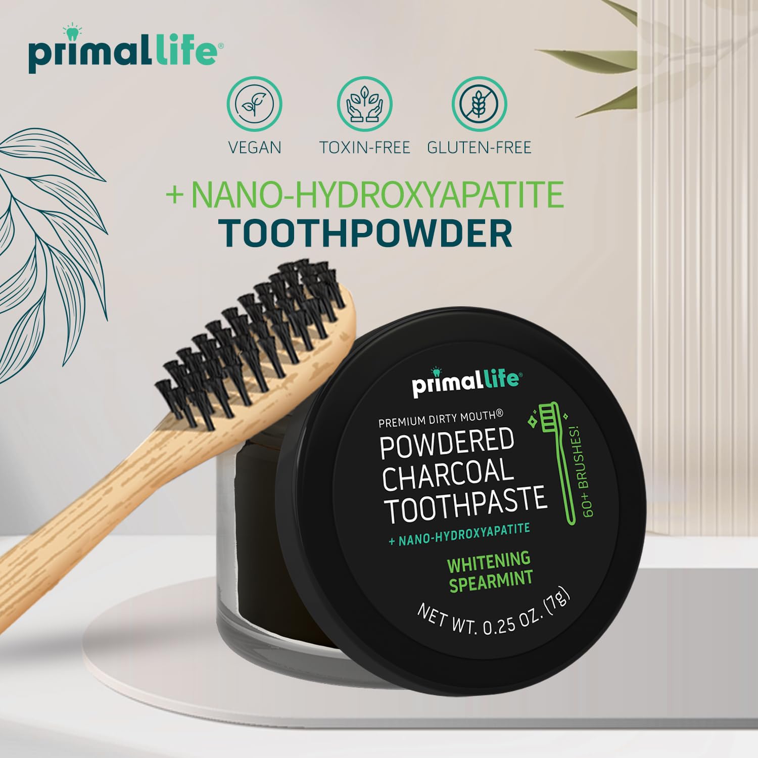 Primal Life Organics Dirty Mouth Toothpowder 709g lifestyle scene