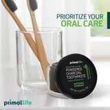 Primal Life Organics Dirty Mouth Toothpowder 709g on a bathroom counter