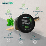 Primal Life Organics Dirty Mouth Toothpowder 709g with toothbrush