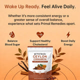 Primal Remedies Ceylon Cinnamon Softgels in a travel pouch