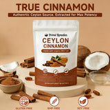 Primal Remedies Ceylon Cinnamon Softgels with a measuring spoon for dosage