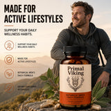 Primal Viking Men’s Daily Supplement capsules close-up