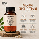 Primal Viking support Official Men’s Daily Supplement bottle back view