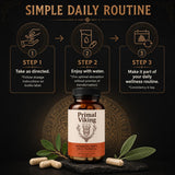 Primal Viking support Official Men’s Daily Supplement with Nordic design