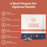 Primal Woman Beef Liver Capsules close-up of capsules