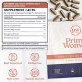 Primal Woman Beef Liver Capsules nutritional information