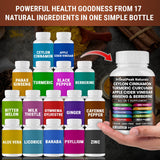 PrimalPeak Naturals Ceylon Cinnamon & ACV Capsules on a wooden table