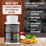 PrimalPeak Naturals Ceylon Cinnamon & ACV Capsules opened bottle