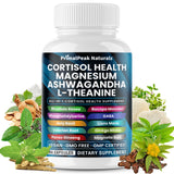 PrimalPeak Naturals Cortisol Supplements 60 Count front view