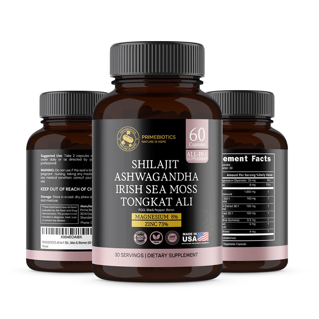 PrimeBiotics Shilajit Supplement nutritional information