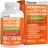 PrimeMD Berberine Supplement front view with 60 capsules
