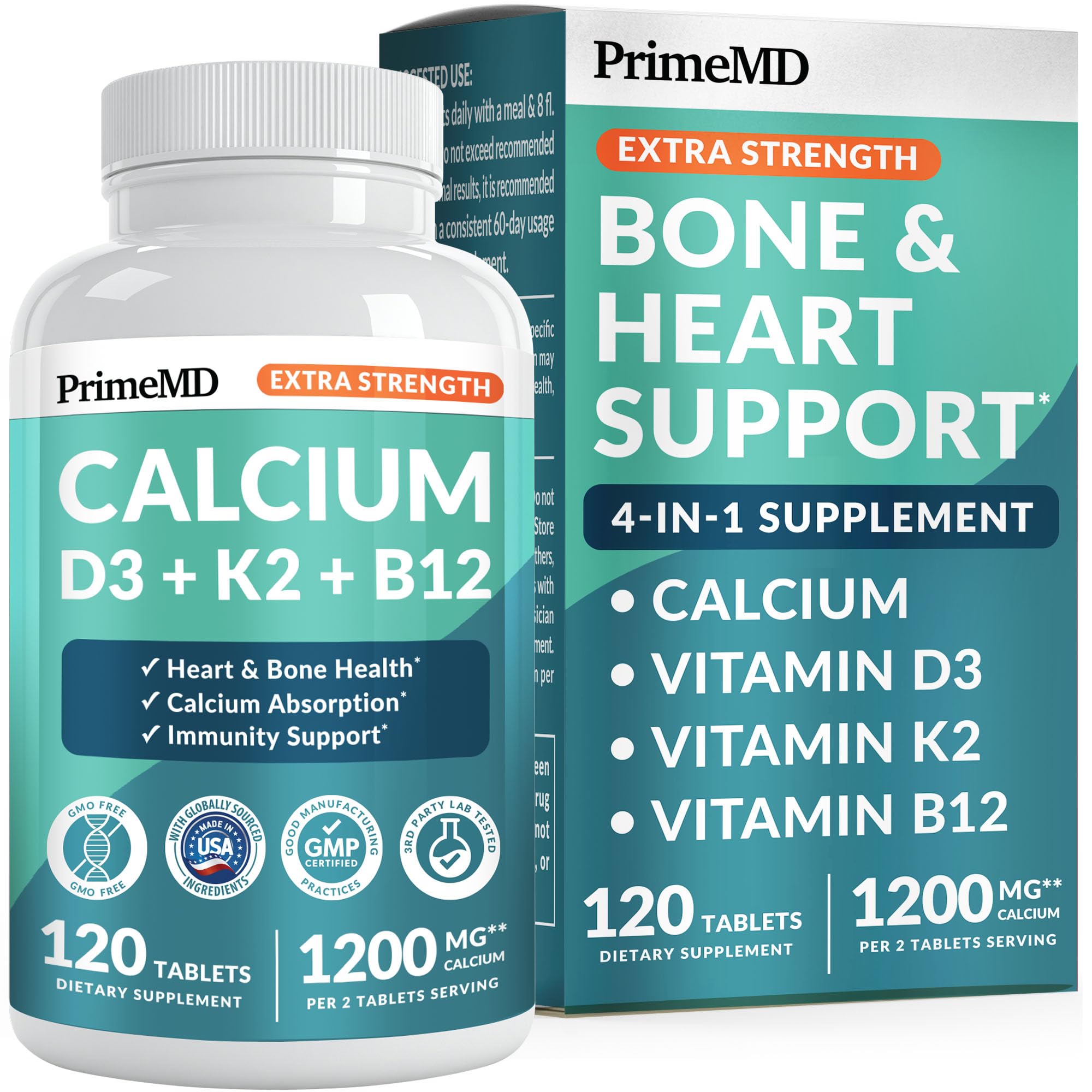 PrimeMD Calcium Supplement 1200mg front view
