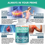 PrimeMD Calcium Supplement 1200mg tablets on a surface