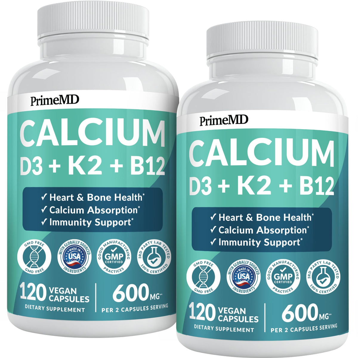 PrimeMD Calcium Supplement capsule front view