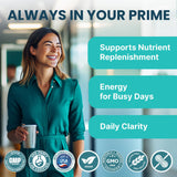 PrimeMD Calcium Supplement capsules on a table