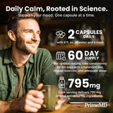 PrimeMD Cortisol Calm Capsules on a kitchen counter