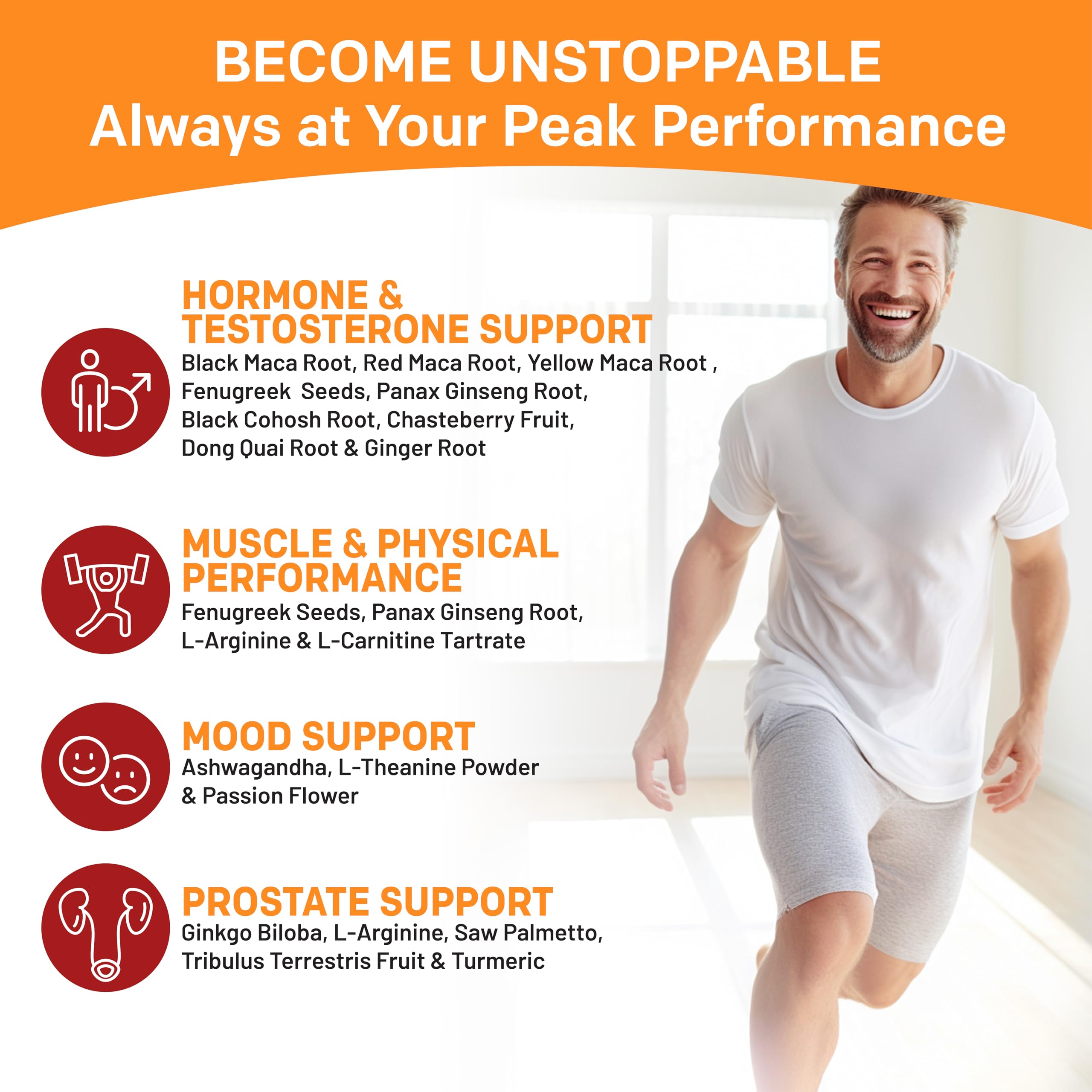 PrimeMD Maca Root & Ashwagandha Capsules packaging