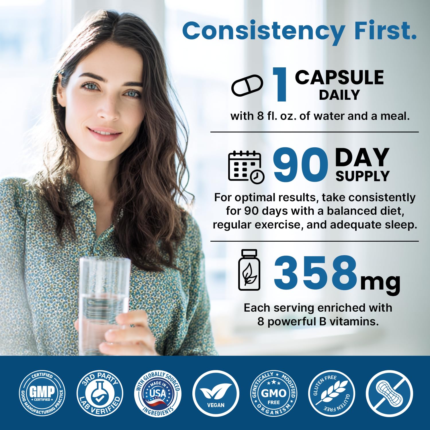 PrimeMD Methylated B Complex Supplement 360mg lifestyle scene