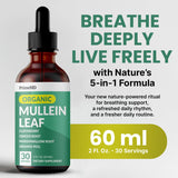 PrimeMD Mullein Leaf Drops 272g bottle side view