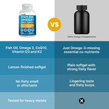 PrimeMD Omega-3 Fish Oil softgels on a wooden table