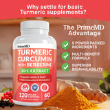 PrimeMD Turmeric Curcumin Capsules close-up of capsules