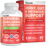 PrimeMD Turmeric Curcumin Capsules front view