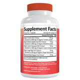 PrimeMD Turmeric Curcumin Capsules on a wooden table