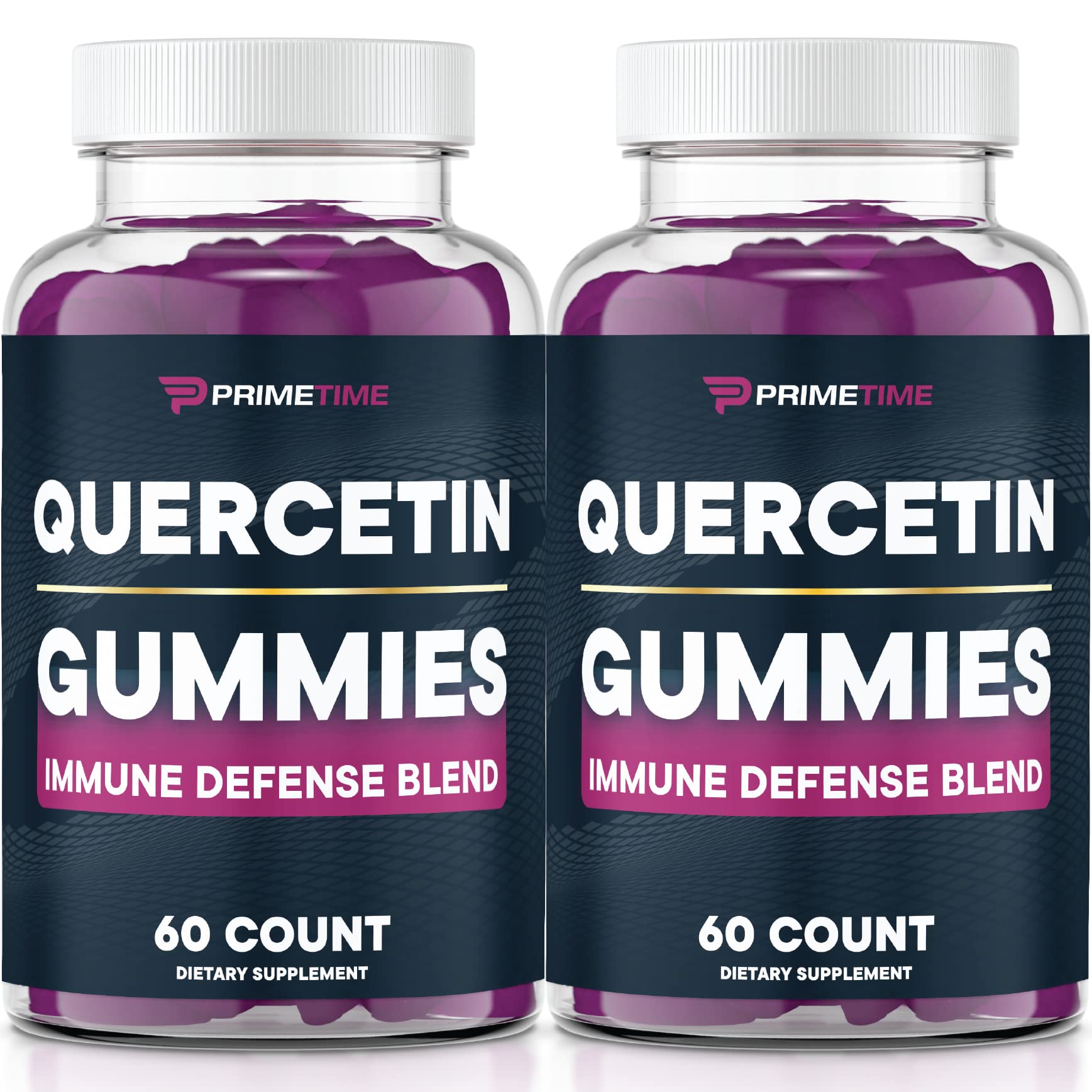 Primetime Sports Quercetin Zinc Gummies 120 count bottle front view