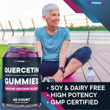Primetime Sports Quercetin Zinc Gummies with Elderberry ingredient close-up