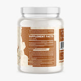Primeval Labs Flavored Creatine 370g side view showing ingredient list
