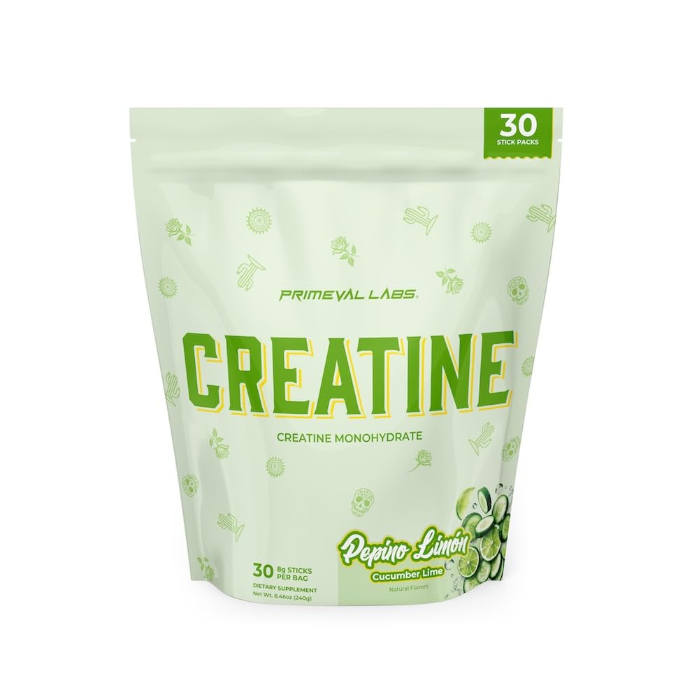 Primeval Labs Flavored Creatine Powder 234g front view