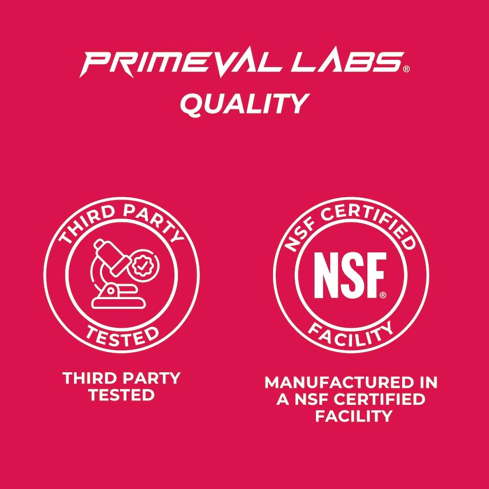 Primeval Labs Flavored Creatine with shaker bottle