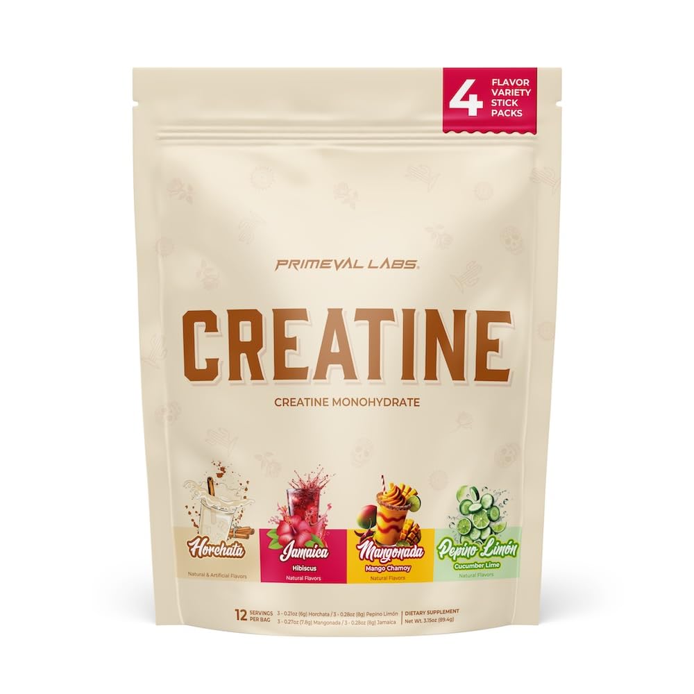 Primeval Labs Flavoured Creatine Monohydrate 100g front view