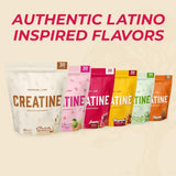 Primeval Labs Flavoured Creatine Monohydrate with gym equipment