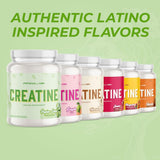 Primeval Labs Flavoured Creatine on a gym bench