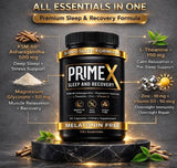 PrimeX Sleep and use Capsules on a wooden table