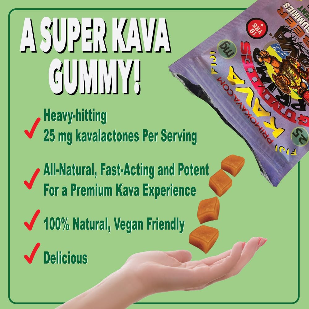 PRIMO KAVA Kava Kava Gummies opened package
