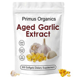 Primus Organics Aged Garlic Supplement front view