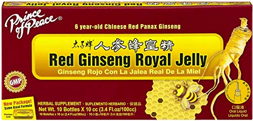 Prince Of Peace Red Ginseng Royal Jelly bottle with straw