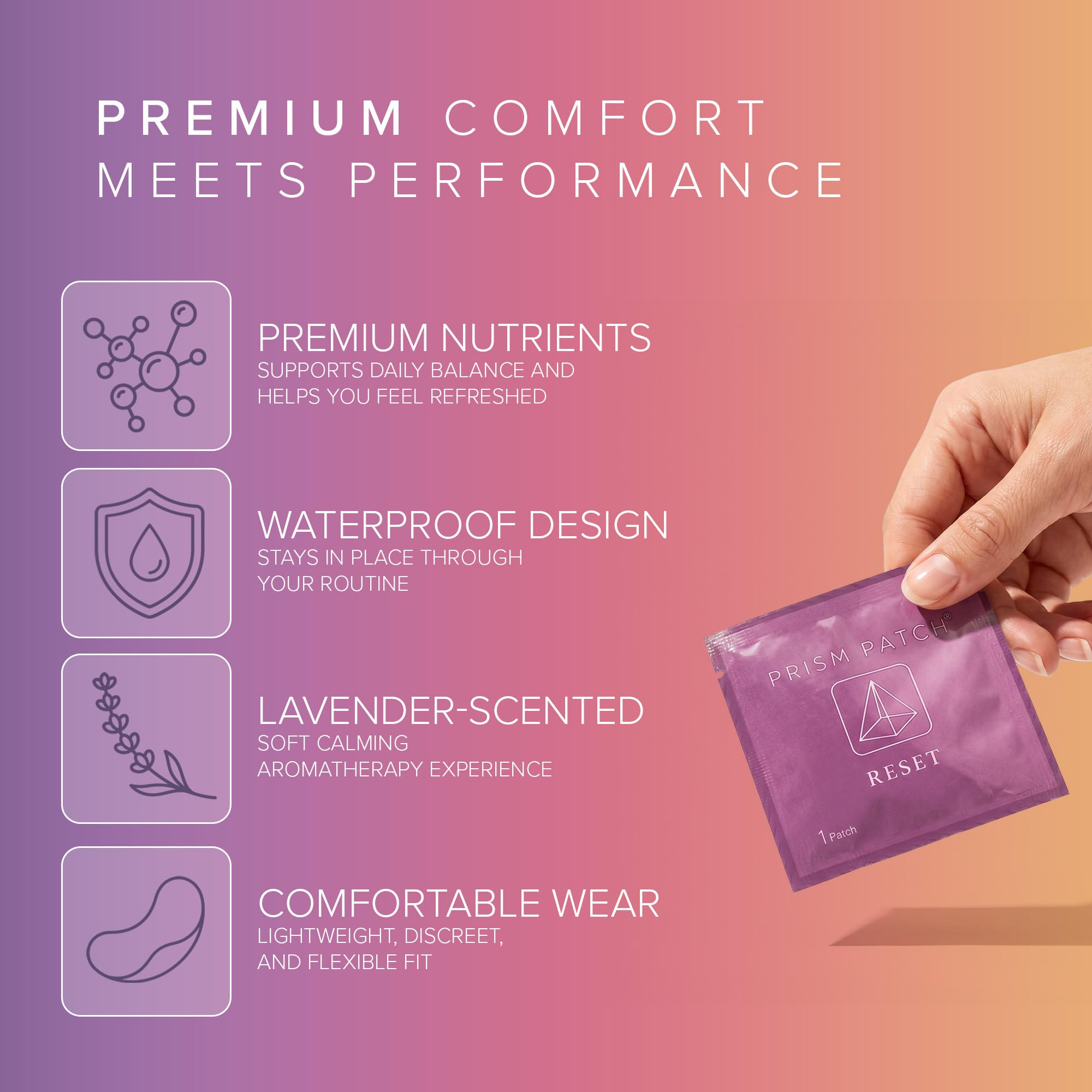 Prism Patch RESET Wellness Patches lifestyle scene