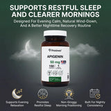 PRISTINE'S Apigenin bottle with supplement facts label