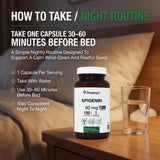 PRISTINE'S Apigenin capsules in hand for size reference