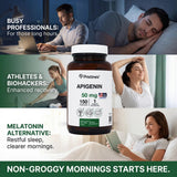 PRISTINE'S Apigenin capsules on a table