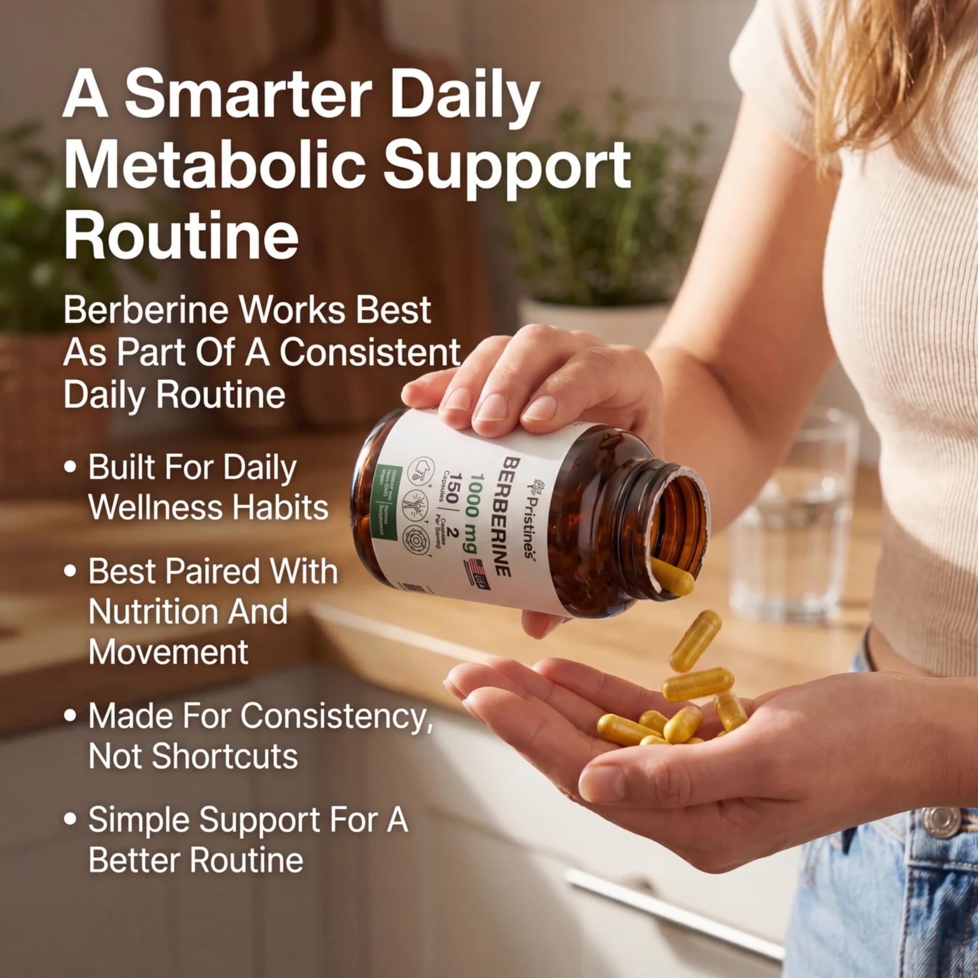 PRISTINE'S Cinnamon Supplement with ingredients list