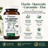 PRISTINE'S Curcumin Supplements back view with ingredient list