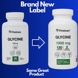 PRISTINE'S Glycine 1000mg Capsules side view