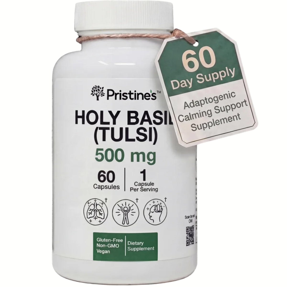 PRISTINE'S Holy Basil Supplement front view 68g package